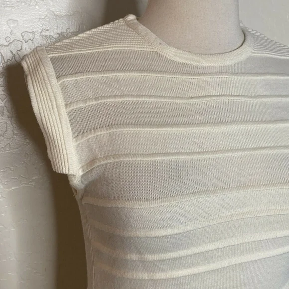 Hakaan Intermix Womens Ivory Wool Bodycon Dress 8 - Picture 5 of 7